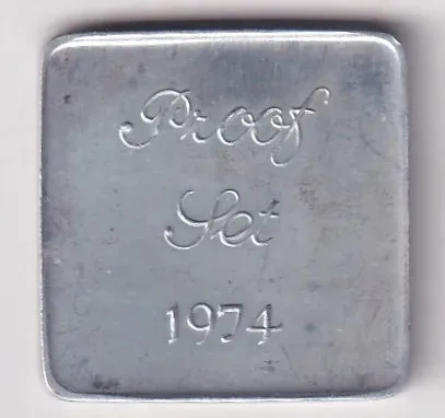 1974 INDIA GOVERNMENT MINT BOMBAY PROOF TOKEN