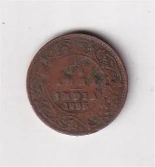 British India 1/12 Annas 1895 Victoria Rare Coin#AA-114