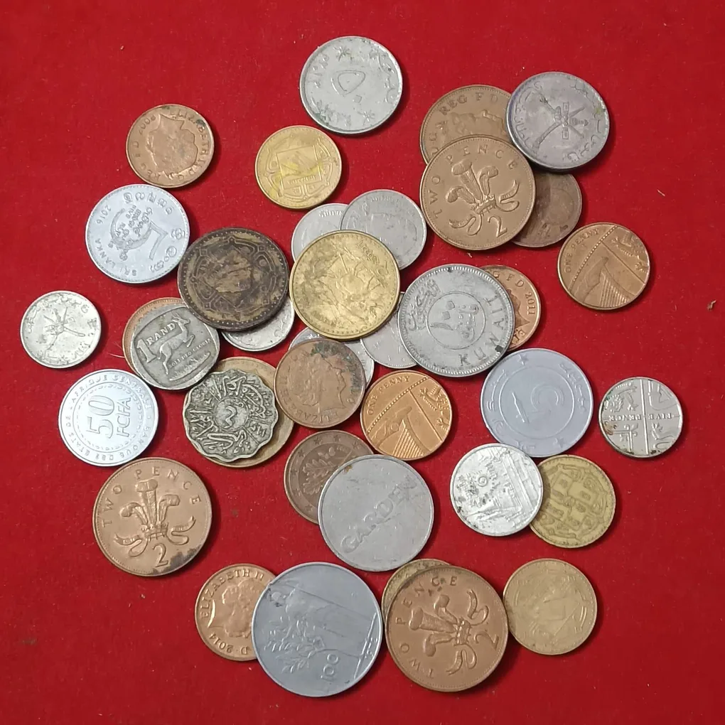 Forien Coins Mix Loot Different 38 Pcs Given