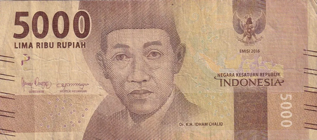 Indonesia 5000 Rupiah Rare Note#B2