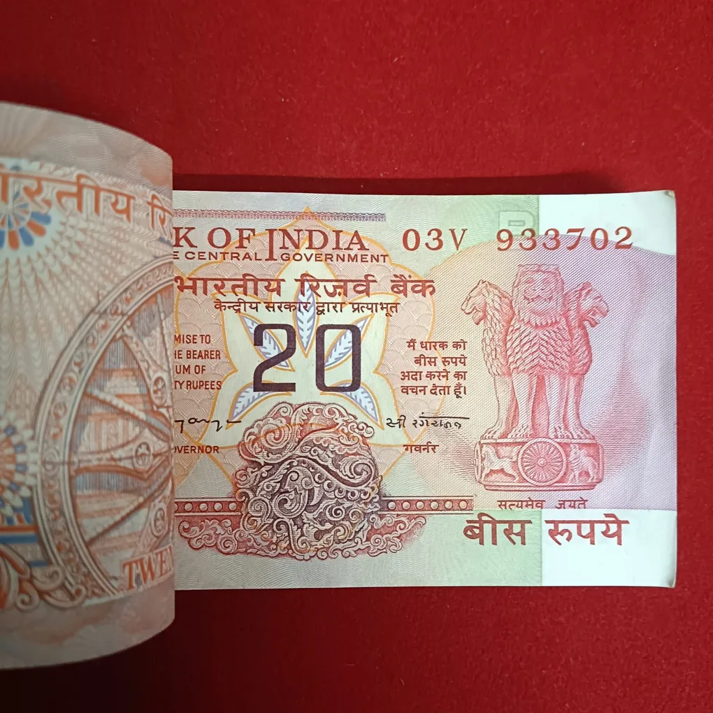 Extremely Rare Twenty Rs Rare Full Bundle End 786 Governor C Rangarajan Gem Unc Condition 933701