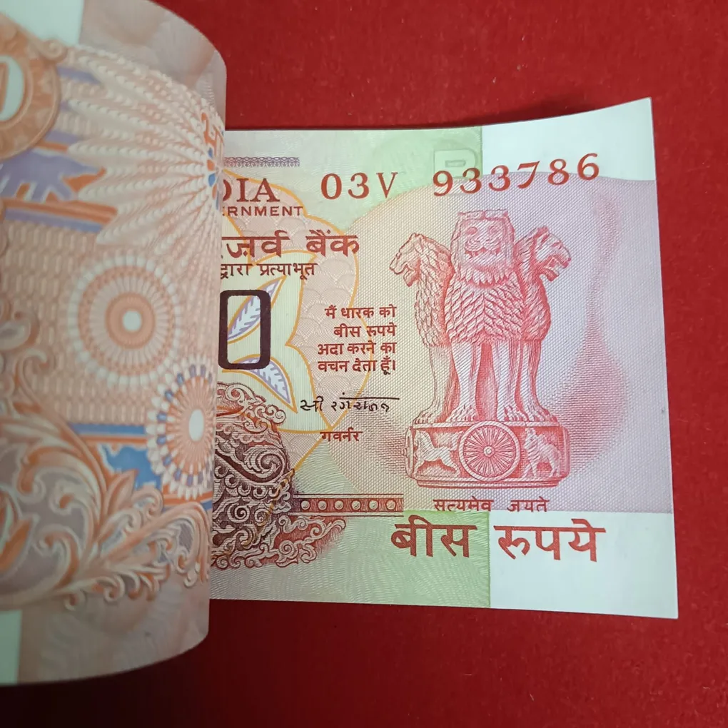 Extremely Rare Twenty Rs Rare Full Bundle End 786 Governor C Rangarajan Gem Unc Condition 933701