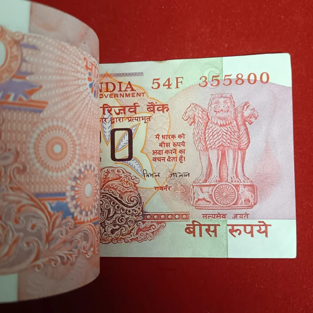 Extremely Rare Twenty Rs Chakra Rare Full Bundle End 786 Governor C Rangarajan Gem Unc Condition 355701