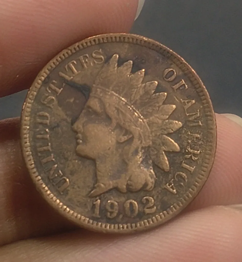 United States 1 Cent 1902 "Indian Head Cent" Rare Coin