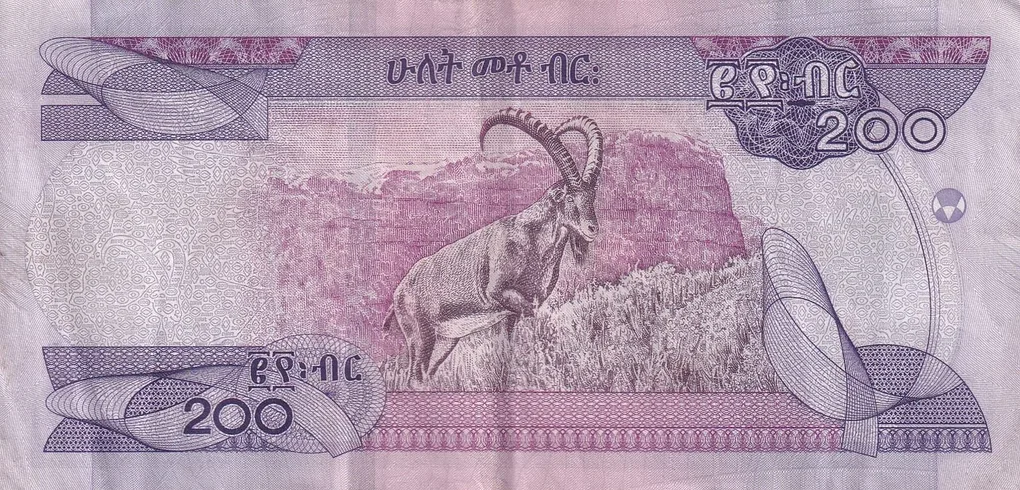 Ethiopia 200 Birr Lowest Price Rare Note #B2