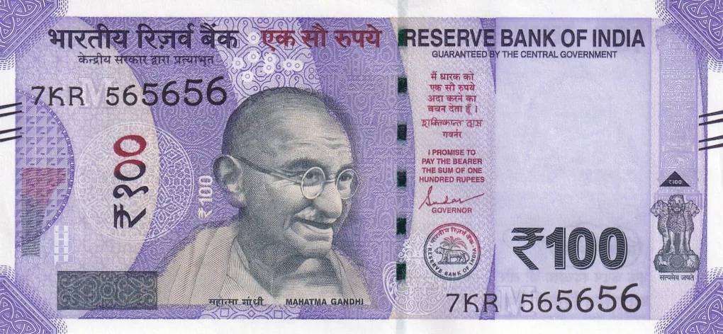 565656 Fancy Number 100 Rupees Governor Sanjay Malhotra Gem Unc Rare Note