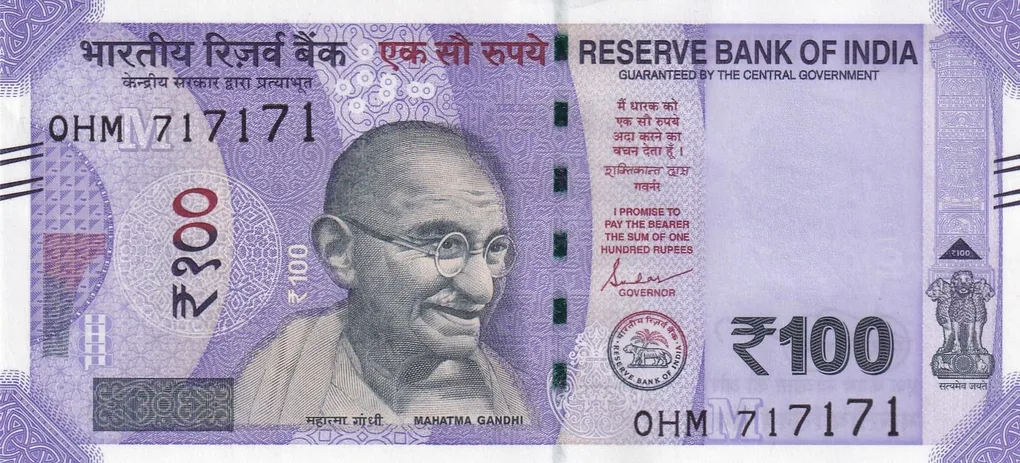 717171 Fancy Number 100 Rupees Governor Sanjay Malhotra Gem Unc Rare Note