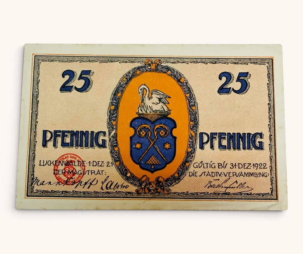Germany Remda 25 Pfennig Notgeld City of Leuckenwalde UNC and Rare