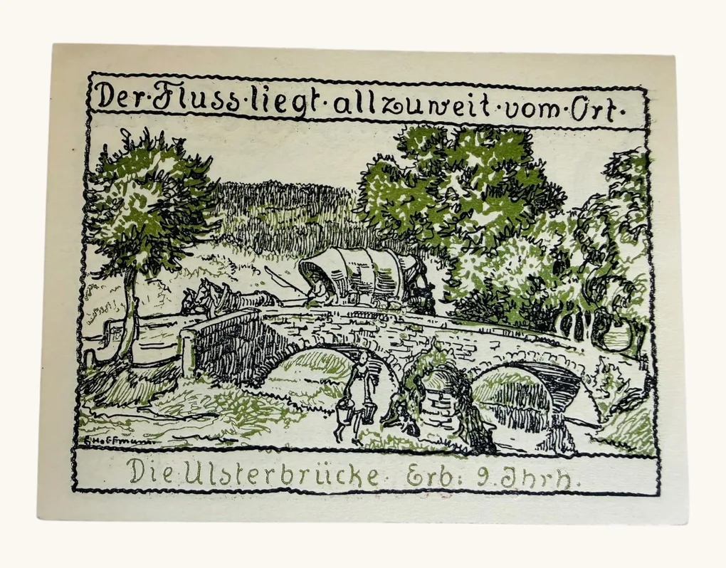 Germany Emergency Banknote 50 Pfennig Notgeld 1921 Issue Rohrigshofe UNC Unique and Rare