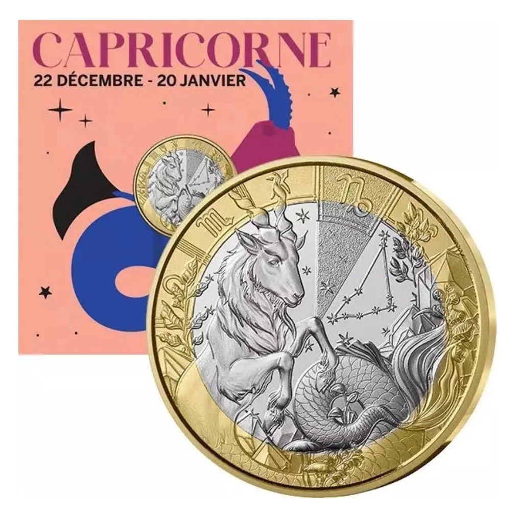 Euro Zodiac Series Capricorn 2025 Issue BU Coin 5 Euro Series Extremely Rare and Popular Across Europe
