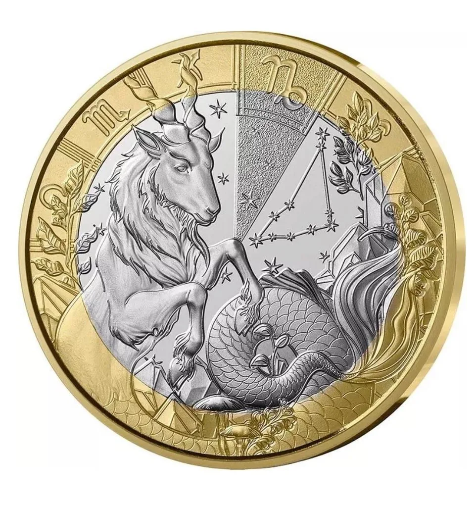 Euro Zodiac Series Capricorn 2025 Issue BU Coin 5 Euro Series Extremely Rare and Popular Across Europe
