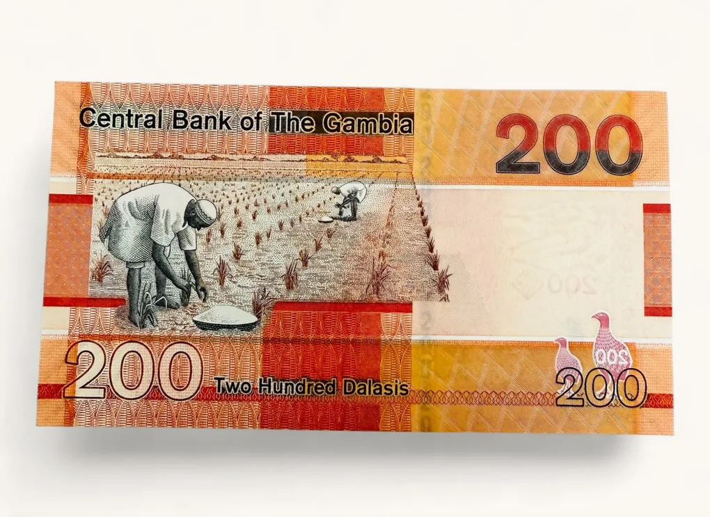 Gambia 200 Dalasis World Banknote Ending 786 UNC Banknote Unique and Rare