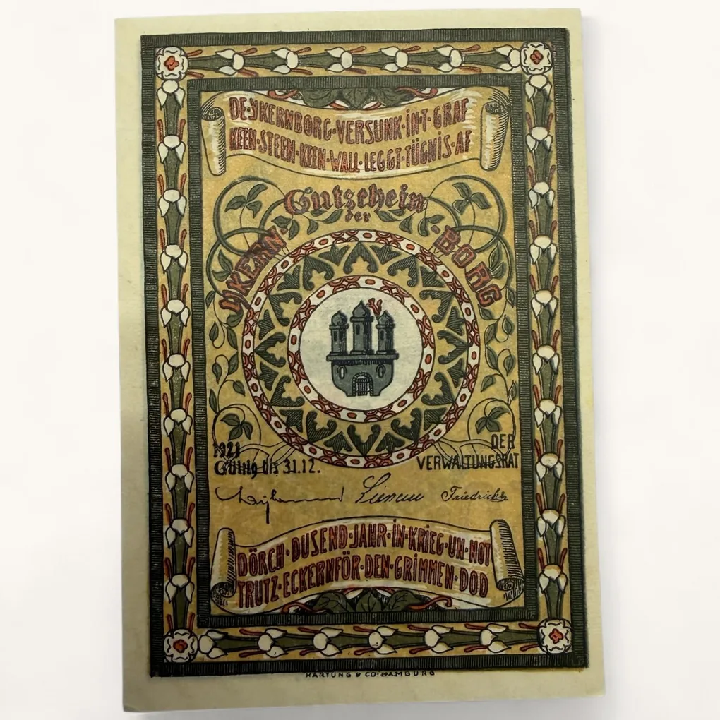 Germany Emergency Banknote Pfennigs Notgelds 19th Century Issues UNC Unique and Rare