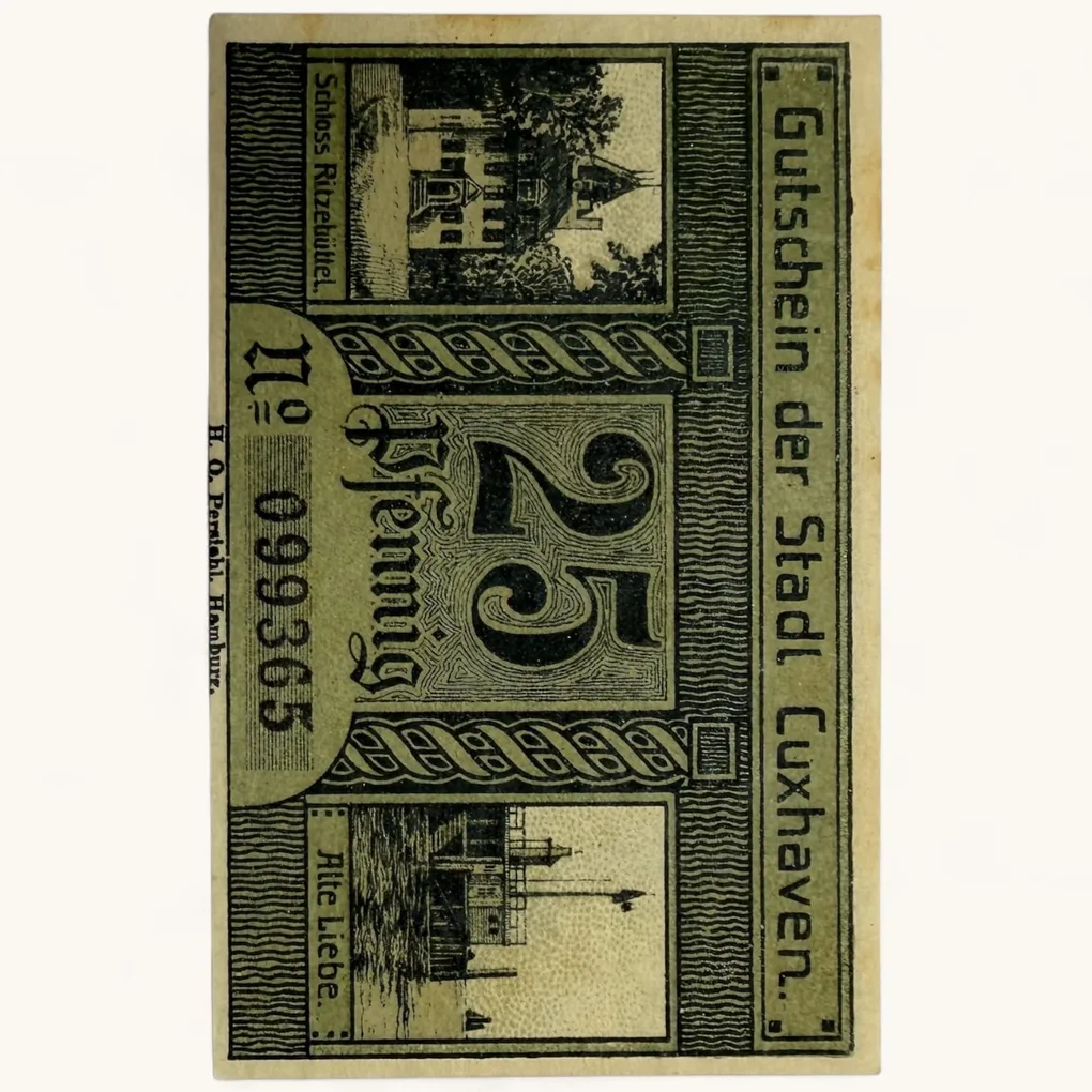 Germany Emergency Banknote Pfennigs Notgelds 19th Century Issues UNC Unique and Rare