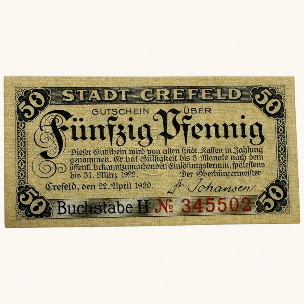 Germany Emergency Banknote Pfennigs Notgelds 19th Century Issues UNC Unique and Rare
