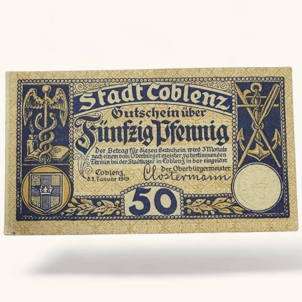 Germany Emergency Banknote Pfennigs Notgelds 19th Century Issues UNC Unique and Rare