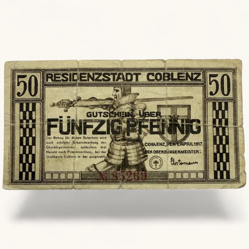 Germany Emergency Banknote Pfennigs Notgelds 19th Century Issues UNC Unique and Rare