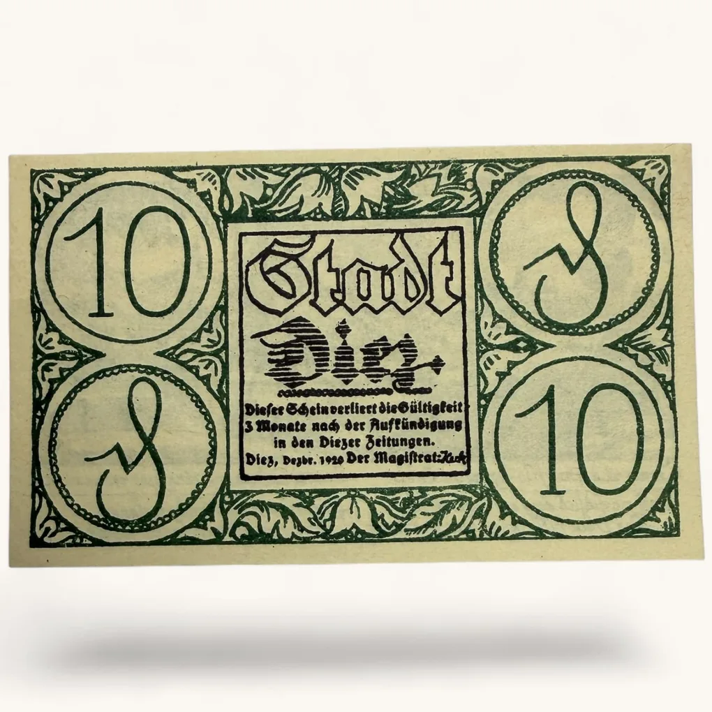 Germany Emergency Banknote Pfennigs Notgelds 19th Century Issues UNC Unique and Rare