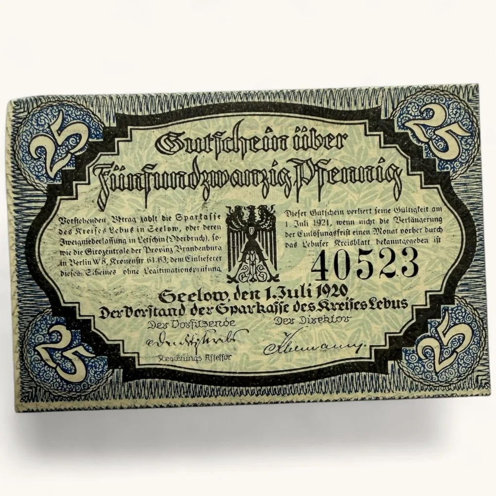 Germany Emergency Banknote Pfennigs Notgelds 19th Century Issues UNC Unique and Rare
