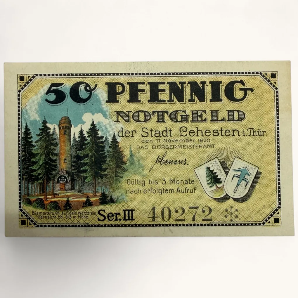 Germany Emergency Banknote Pfennigs Notgelds 19th Century Issues UNC Unique and Rare
