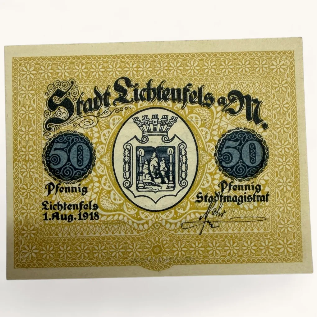 Germany Emergency Banknote Pfennigs Notgelds 19th Century Issues UNC Unique and Rare
