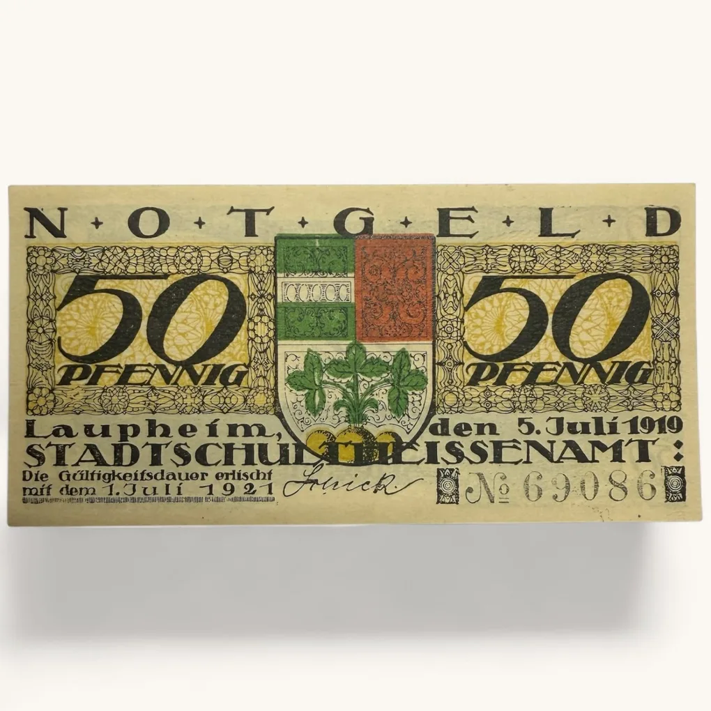 Germany Emergency Banknote Pfennigs Notgelds 19th Century Issues UNC Unique and Rare