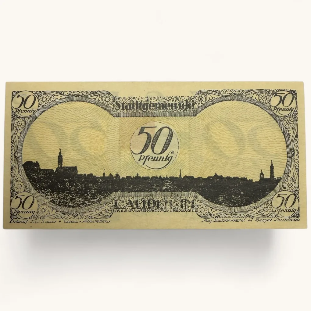 Germany Emergency Banknote Pfennigs Notgelds 19th Century Issues UNC Unique and Rare