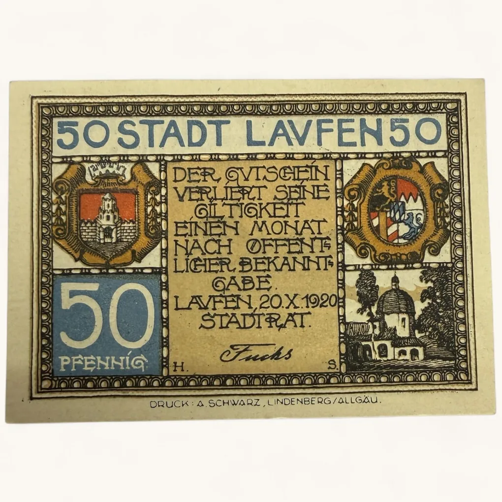 Germany Emergency Banknote Pfennigs Notgelds 19th Century Issues UNC Unique and Rare