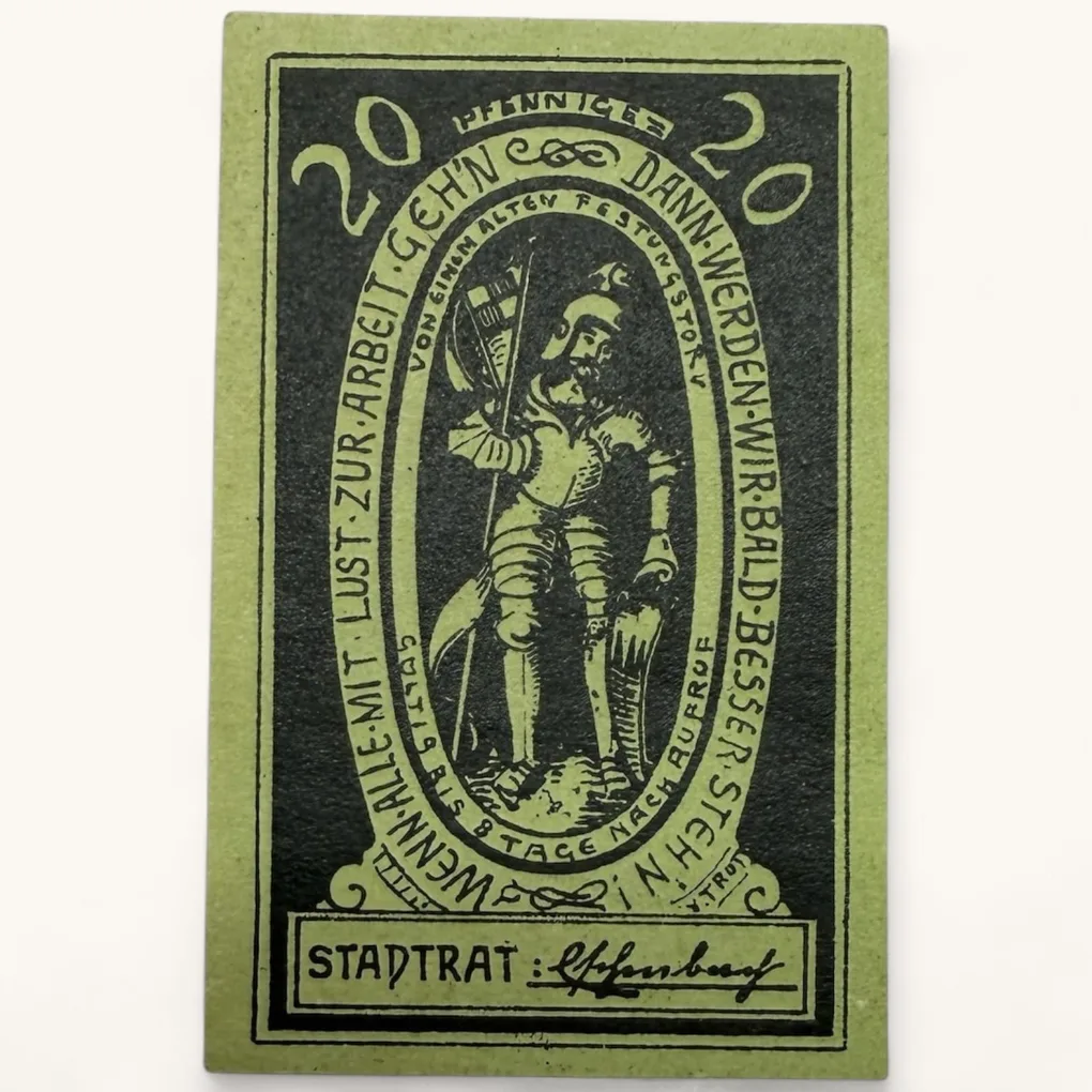 Germany Emergency Banknote Pfennigs Notgelds 19th Century Issues UNC Unique and Rare