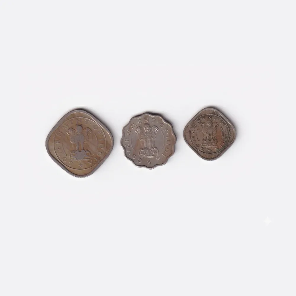 India 3 Different Denomination (1950) Coin Set