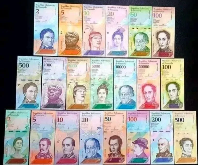 Venezuela 2 to 20000 Bolivares 21 Different Pcs Unc Notes Lot