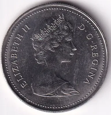 1 Dollar Canada 1984 Dollar Unc 32 mm Coin