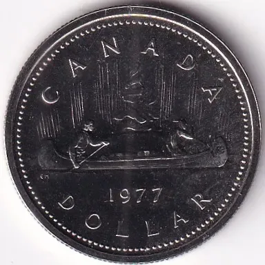 1 Dollar Canada 1977 Unc 32 mm Coin