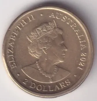 Australia 2 Dollars 2021 Aboriginal Flag Color Coin