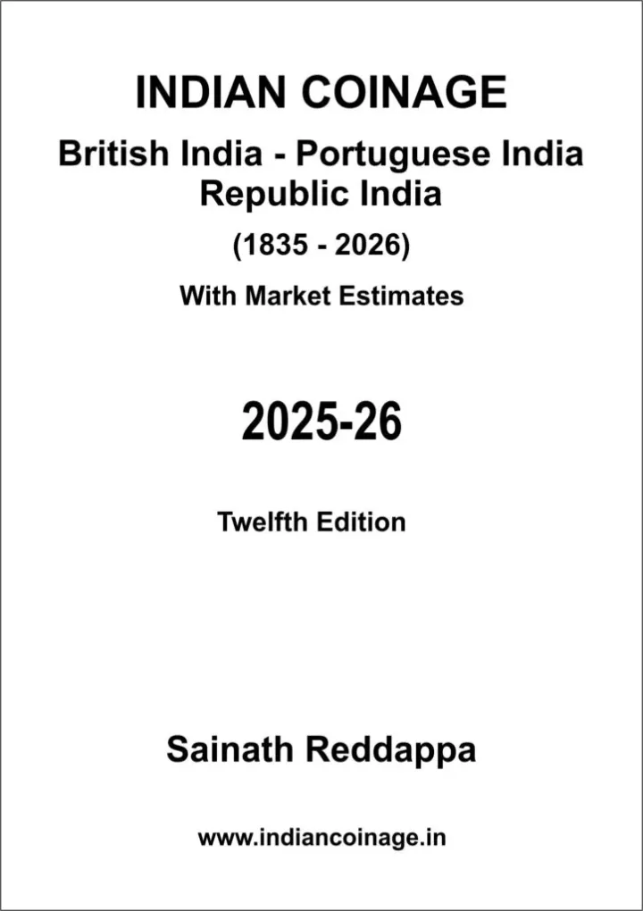 12Th Edition Indian Coinage 2025-26 Catalogue Book By Sainath Reddappa