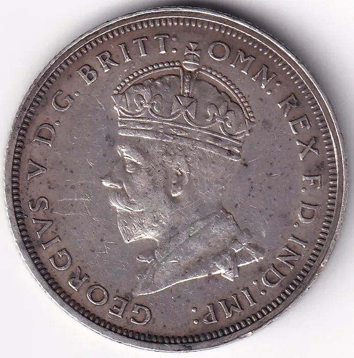 1 Florin of 1927 of Australia of Opening of old Parliament House Silver Coin