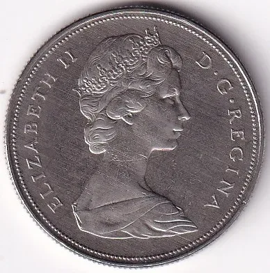 1 Dollar Canada 1968 Unc 32 mm Coin