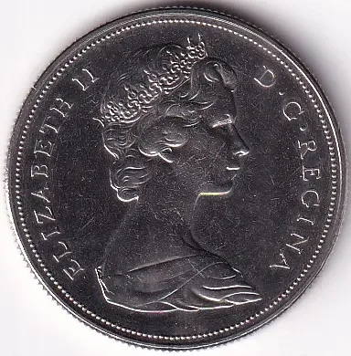 Canada British Columbia 1971 One Dollar Unc 32 mm Coin