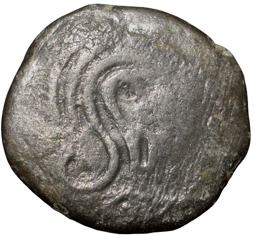 Silver Drachma of Kumar Gupta I(AD 415-55) of Gupta Dynasty Garuda Type Portrait Issue