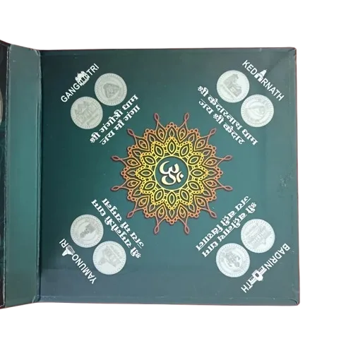Aluminium 4 Coins Set of Uttarakhand Char Dham Yatra Rare