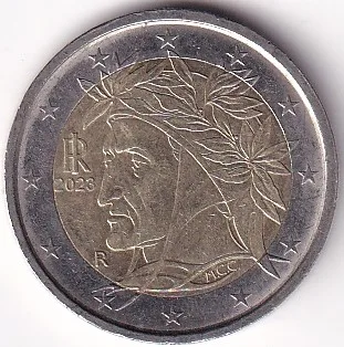 2 Euros Bi Metallic Italy 2023 Coin