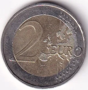 2 Euros Bi Metallic Germany 2015 European Union Flag Issue Coin