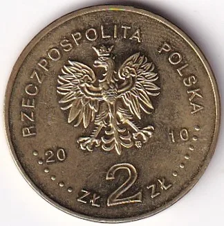 Poland 2 Zlotys Polish August of 1980 - 2010 Nordic Gold Coin