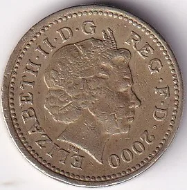 United Kingdom 1 Pound Wales 2000 Nickel Brass Used Coin