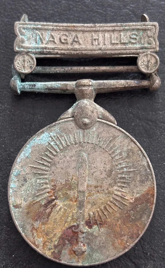 India Naga Hills General Service 1960 Copper Nickel Medal #1