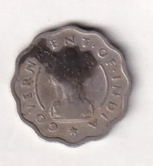 India 1 Anna 1954 Rare Coin #E-7