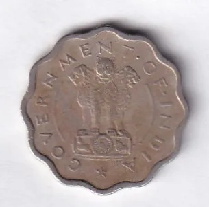 India 1 Anna 1954 Rare Coin #E-8