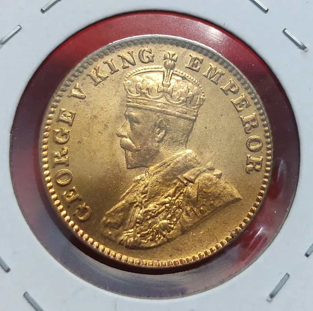 One Quarter Anna 1926 Bombay GEM UNC Condition