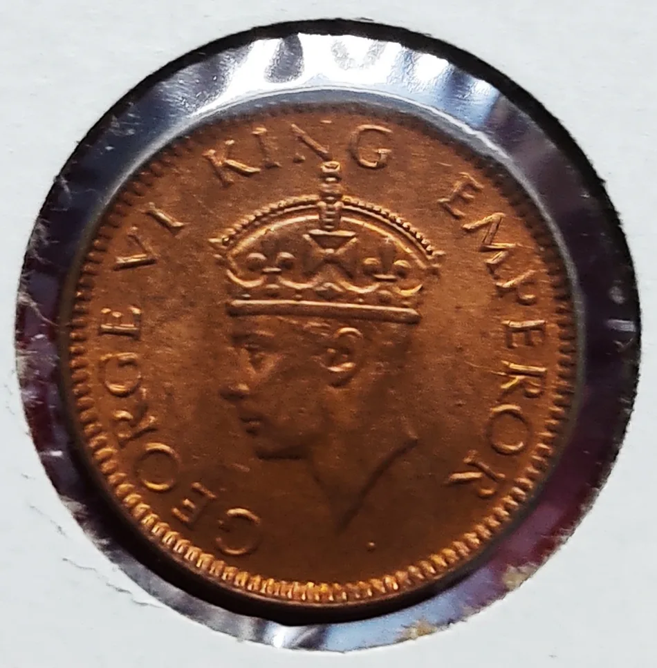 1/12 Anna 1941 Bombay GEM UNC Condition