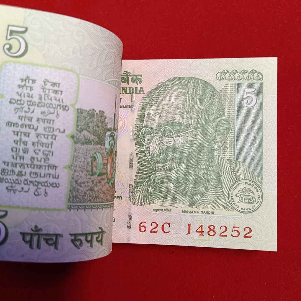 Five Rs Rare Mahatma Gandhi Issue Full Bundle Governor D Subbarao Gem Unc Condition 148201